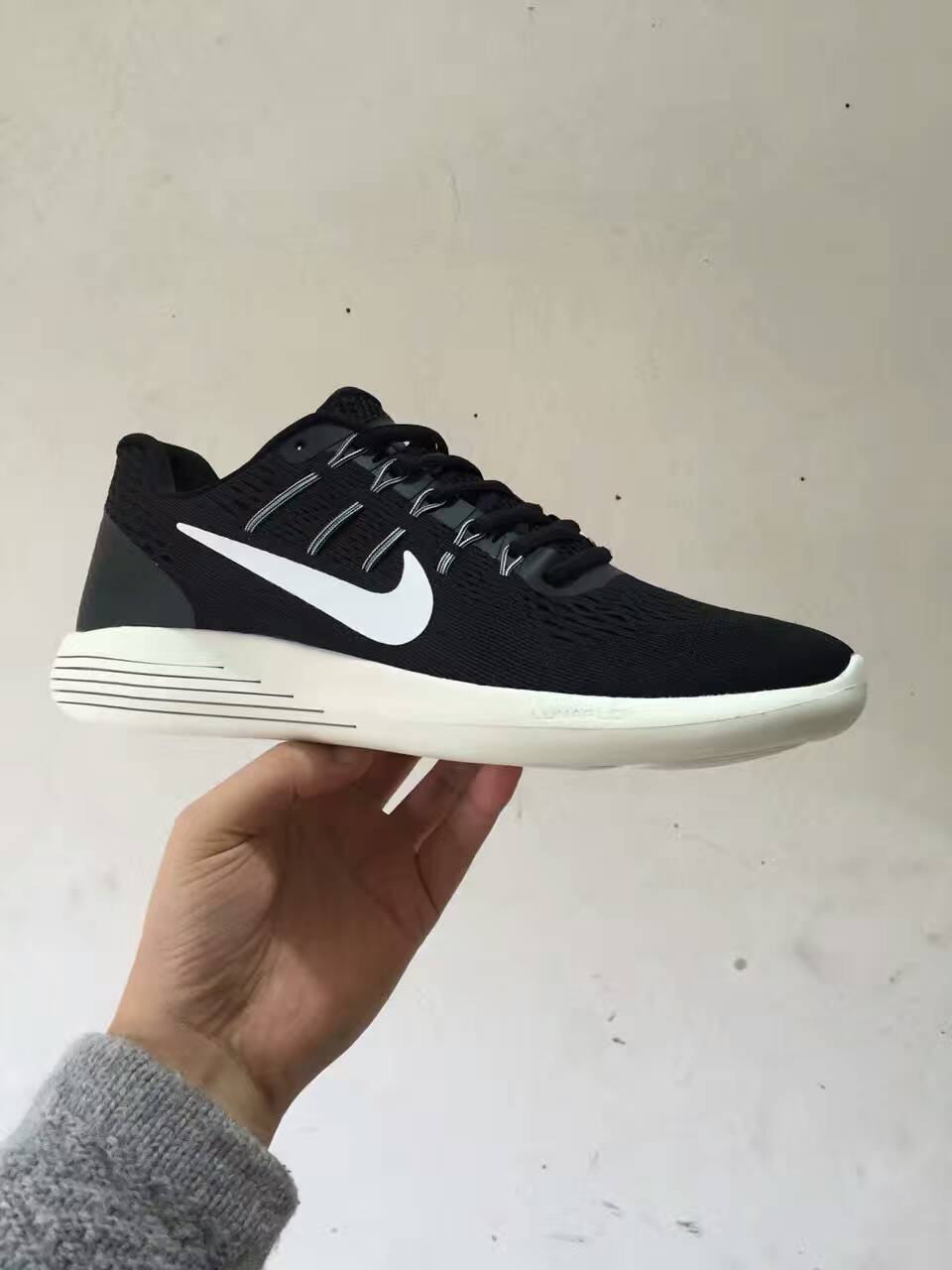 Nike Lunar GLIDE8 SP Black White Shoes - Click Image to Close